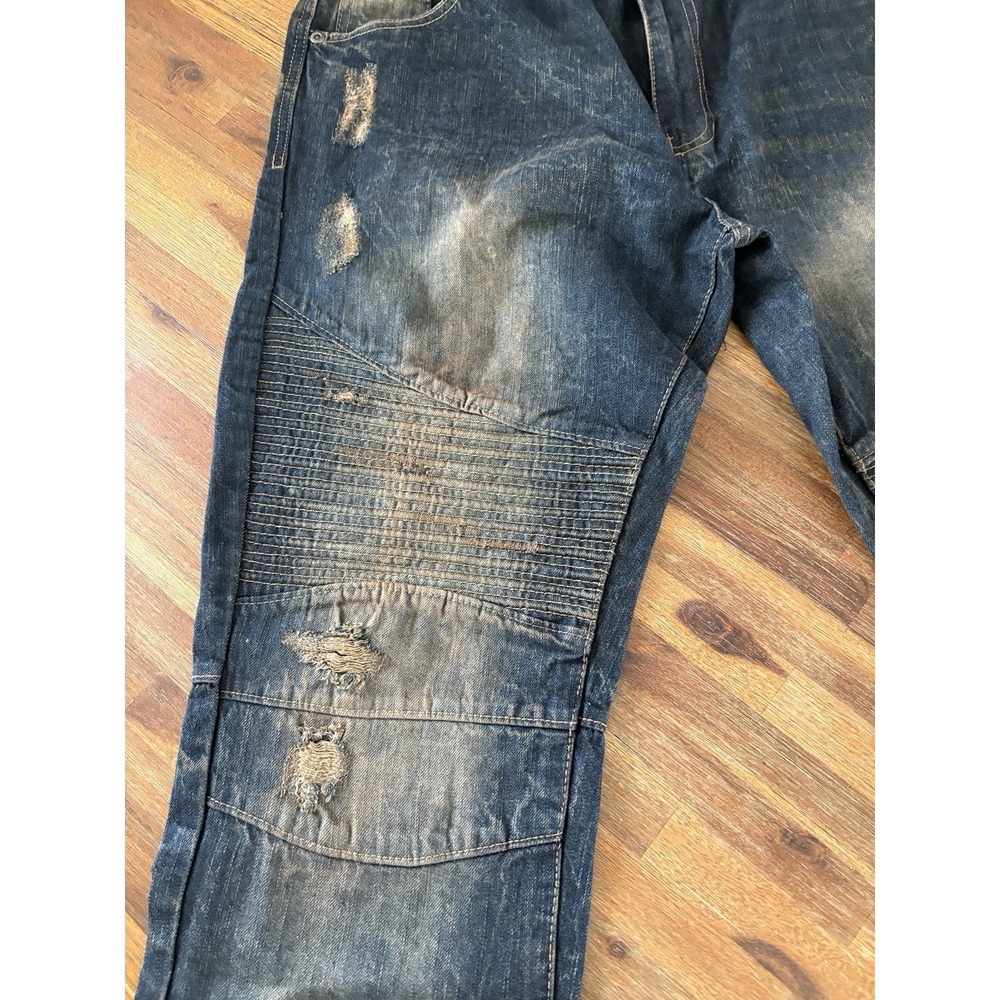 Vintage Southpole 90's Y2K Baggy Jeans Size 40 X 32 Distressed Skater Punk Denim - Picture 14 of 16